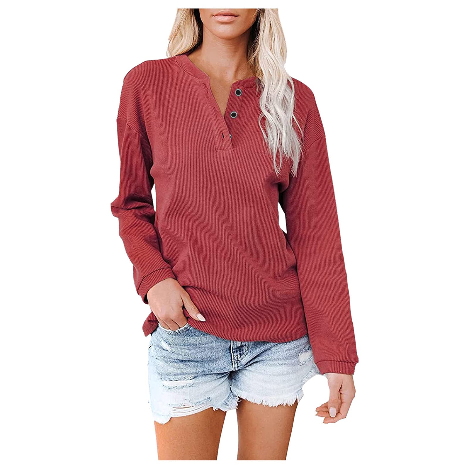 Women's Business Casual Tops - Crew Neck Long Raglan Sleeve Lightweight Pullover Sweatshirt for Office & Everyday Wear | Comfortable Work Blouse for Professional Women