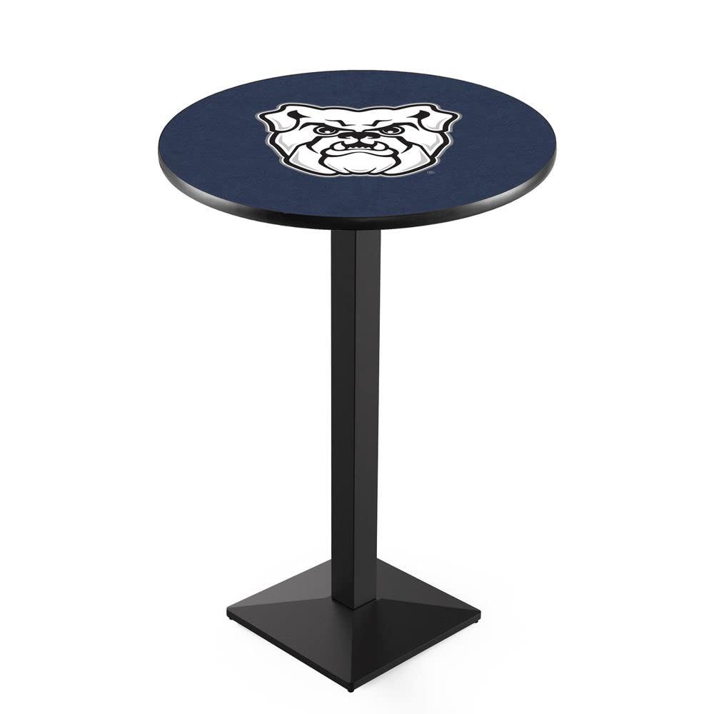 Holland Bar Stool Co. L217 42-Inch Black Wrinkle Bar Height Pub Table - Perfect for Butler University Themed Home Bars, Game Rooms & Man Caves