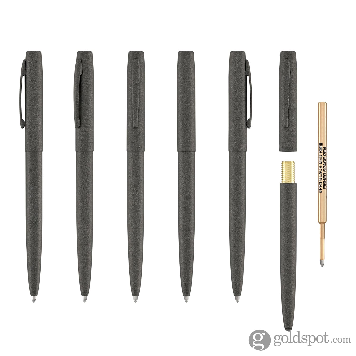 Fisher Space Pen Cerakote® Cap-O-Matic Ballpoint Pen - Tungsten Finish - EDC Writing Tool for Office, Travel & Outdoor Adventures