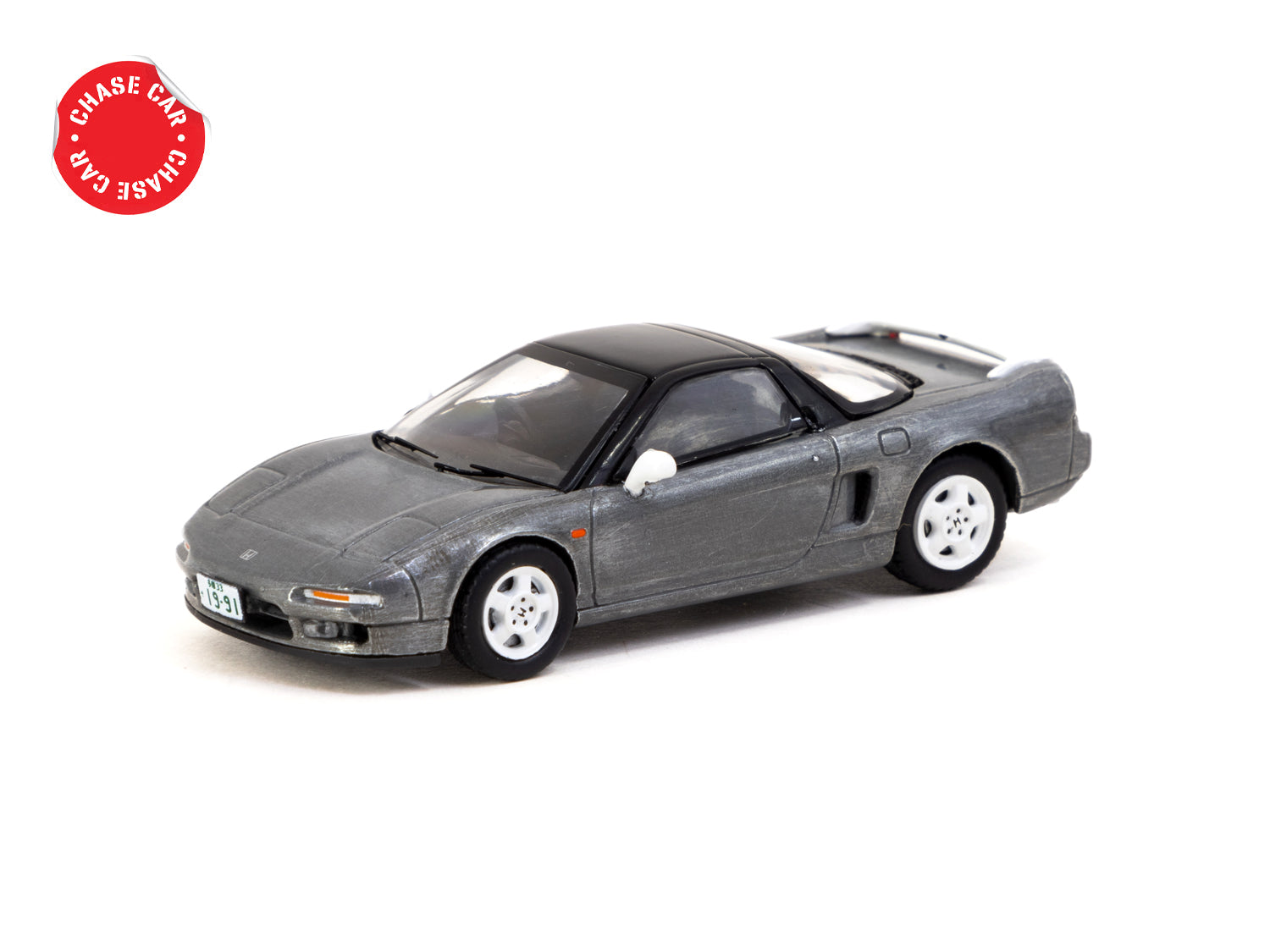 J Collection X Tarmac Works 1/64 Scale Honda NSX (NA1) Diecast Model Car - White Limited Edition - Perfect for Collectors, Display, and Racing Scenes