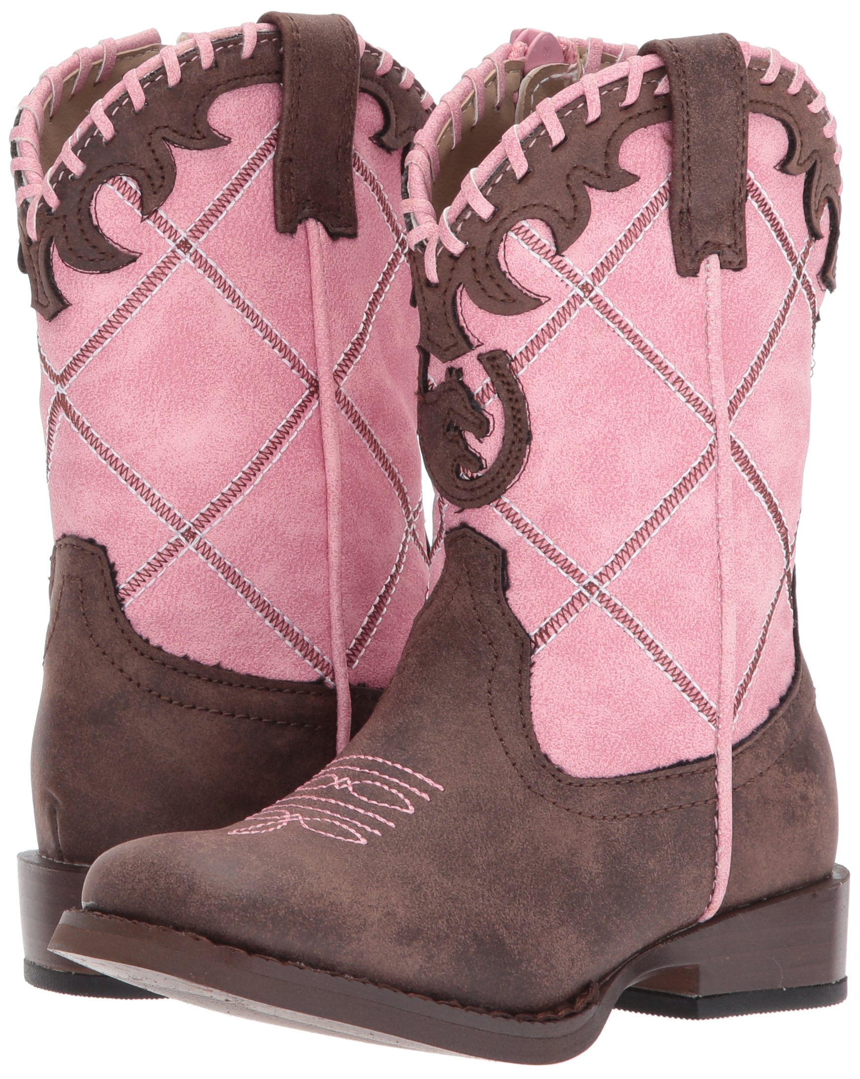 Tin Haul Baby-Girl's Lacy Traditional Cowboy Boots - Western Style Ankle Booties for Toddlers & Kids - Perfect for Parties, Rodeos & Country Fashion Outfits
