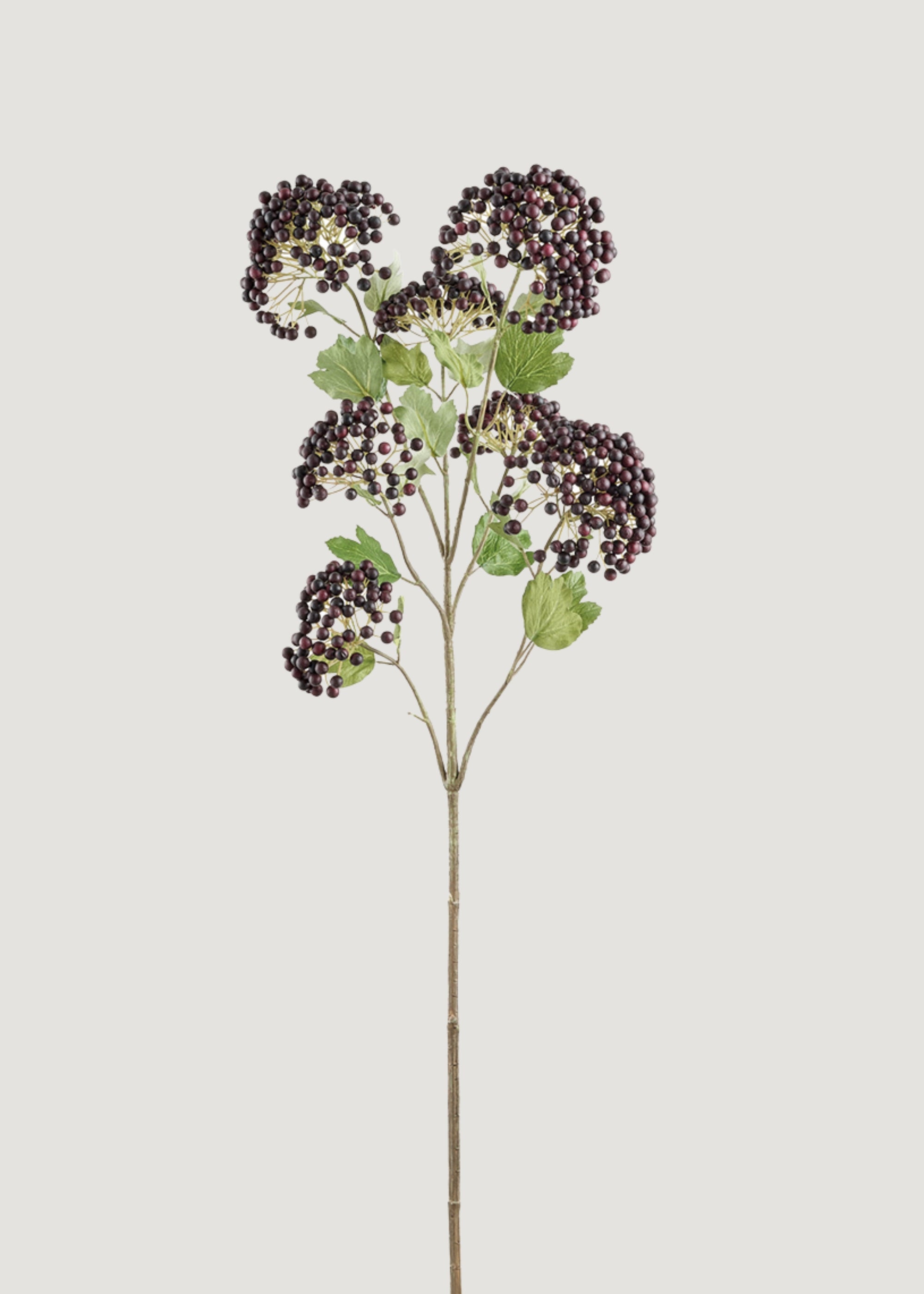 Burgundy Artificial Berry Cluster Branch - 39.5