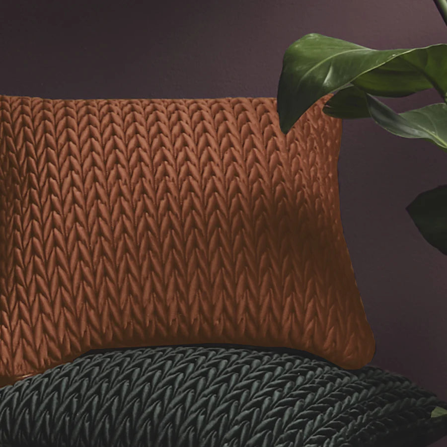 Laurence Llewelyn Bowen Amory Cushion - Bronze Home Decor Pillow Cover for Sofa, Bed & Living Room - Luxury Throw Pillow for Modern Interior Design
