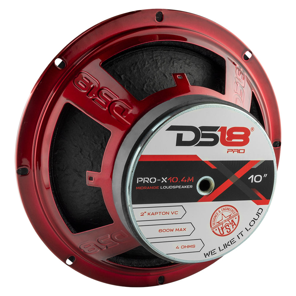 PRO X 10 Mid Range Loudspeaker 300 Watts RMS 4 Ohm - Professional Audio for Live Performances, DJ Sets & Studio Recording