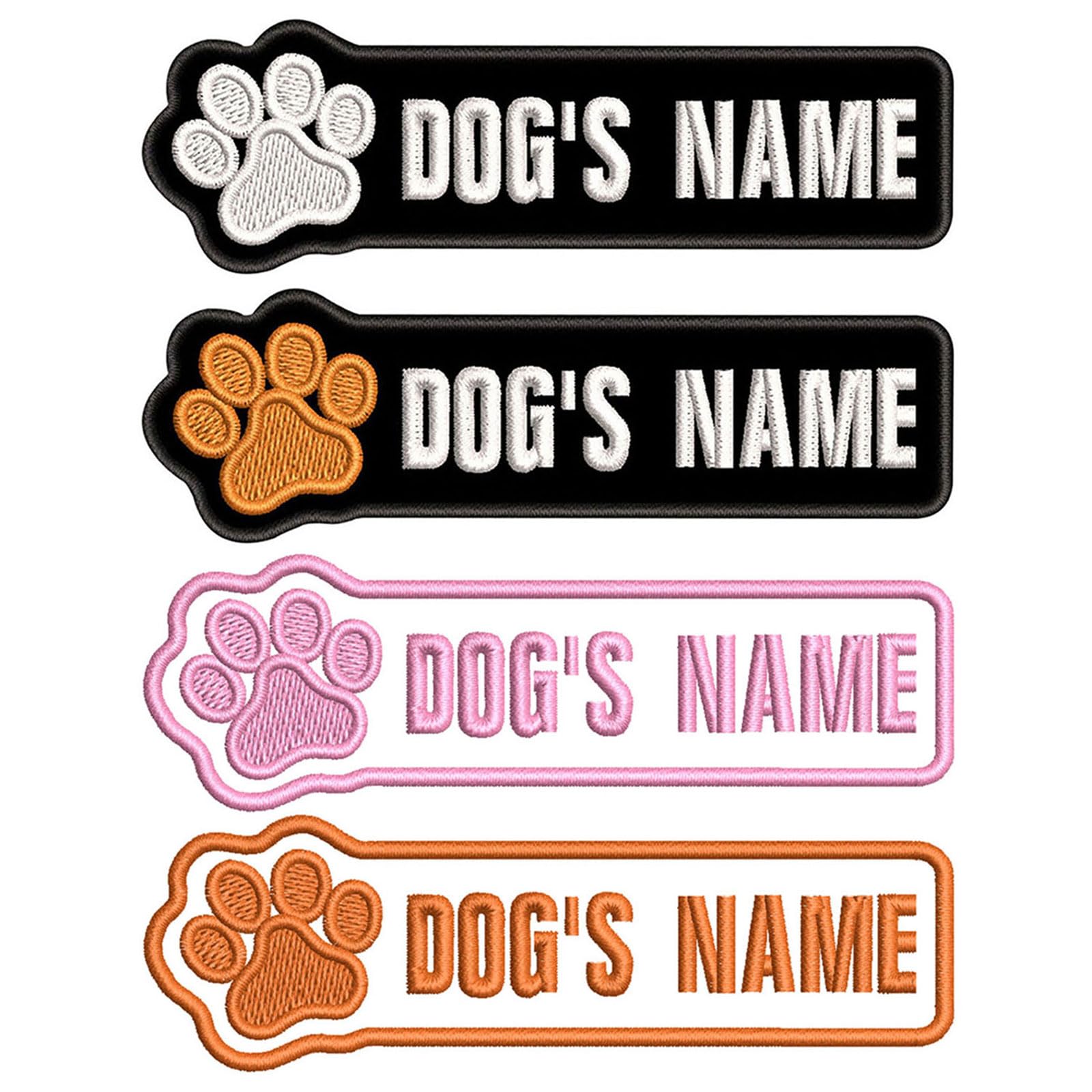 Custom Embroidered Name Patches - Personalized Hook & Loop Tactical Patches for Military, Dog Harness, Backpacks & Jackets - Removable & Durable for Outdoor, Tactical & Casual Use