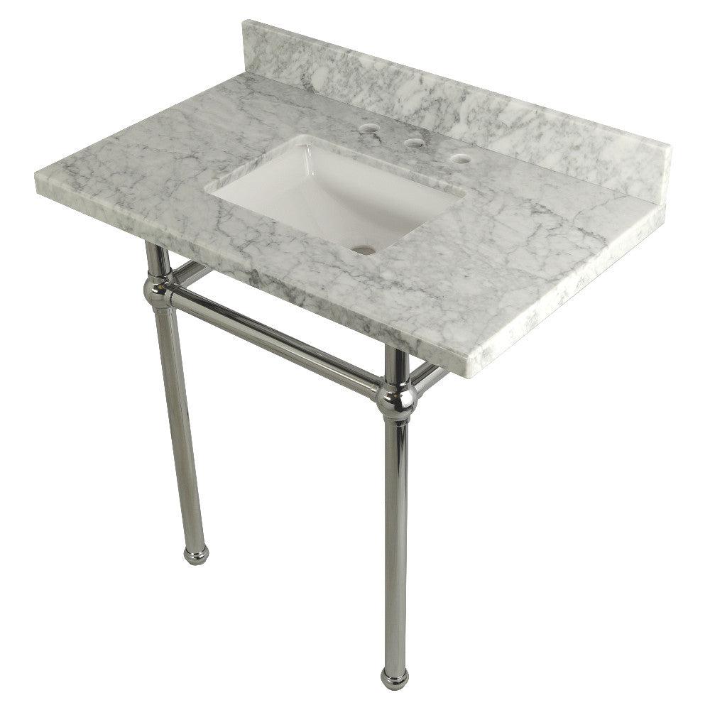 Carrara Marble/Polished Chrome
