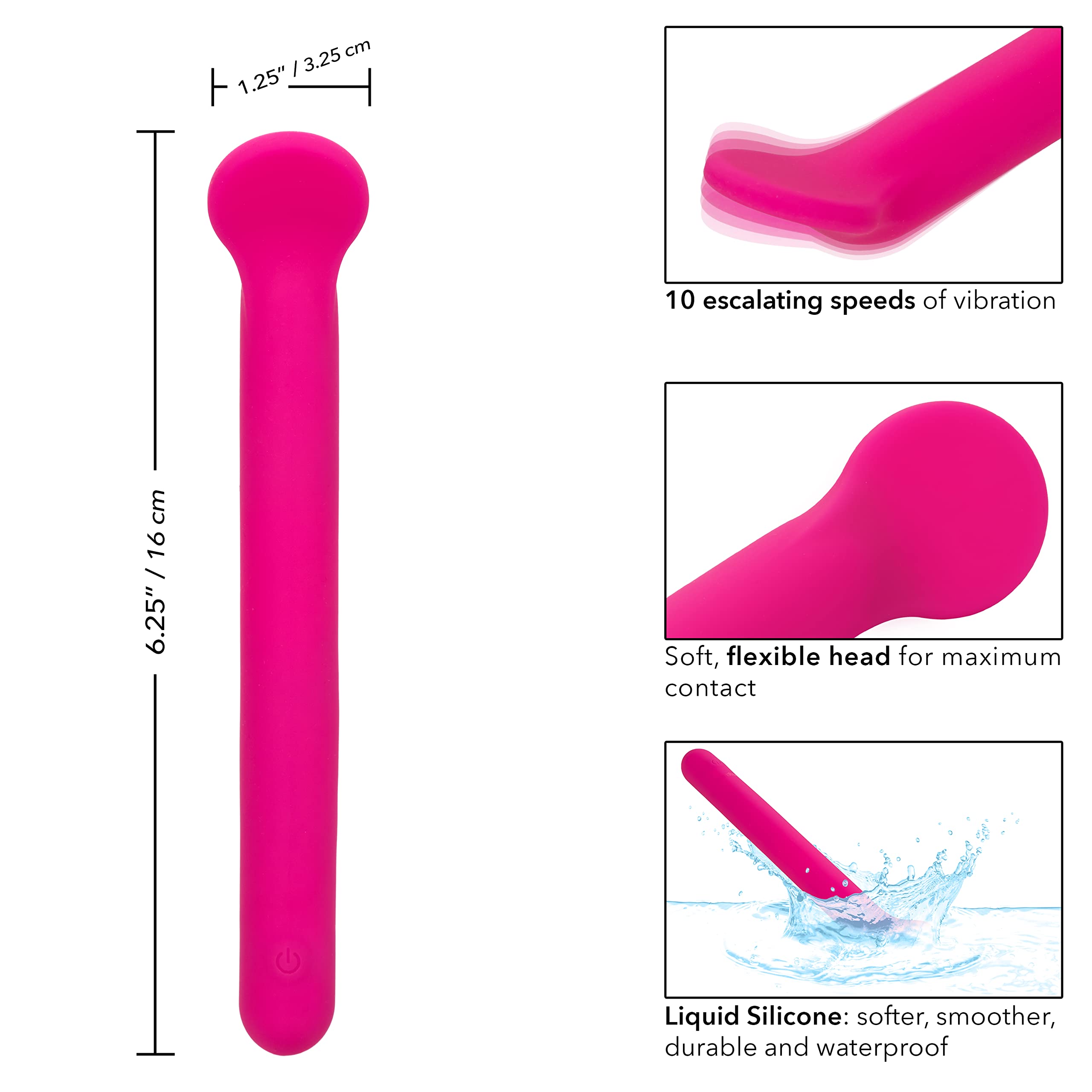 Bliss Liquid Silicone Rechargeable Wand Massager - Powerful Clitoral Stimulator Sex Toy for Women in Pink | Perfect for Solo Play & Couples Intimacy