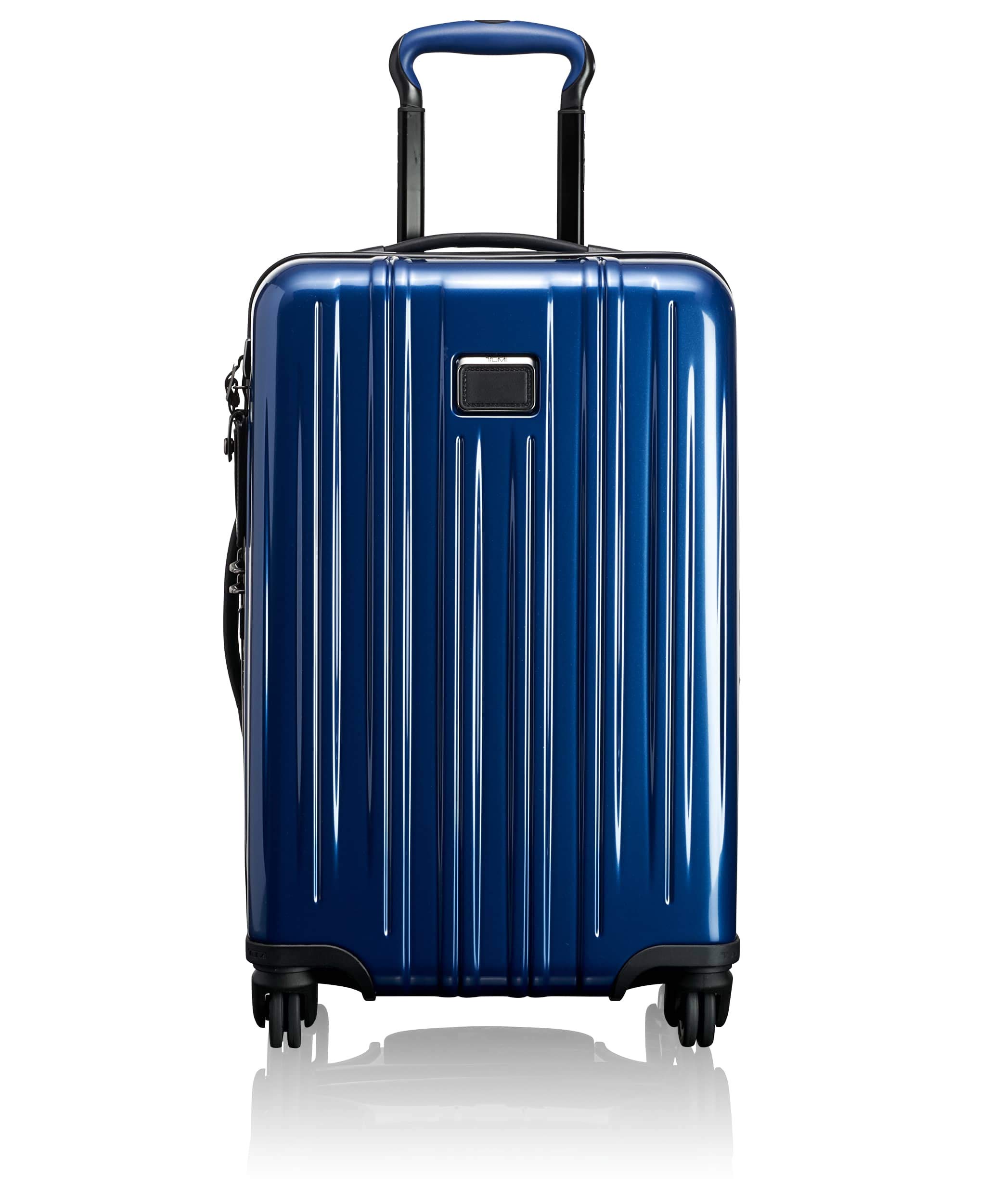 TUMI V3 International Expandable Carry-On Luggage - 22 Inch Hardshell Suitcase for Men & Women - Lightweight Spinner Luggage with TSA Lock - Perfect for Business Travel & Weekend Getaways (Deep Blue)