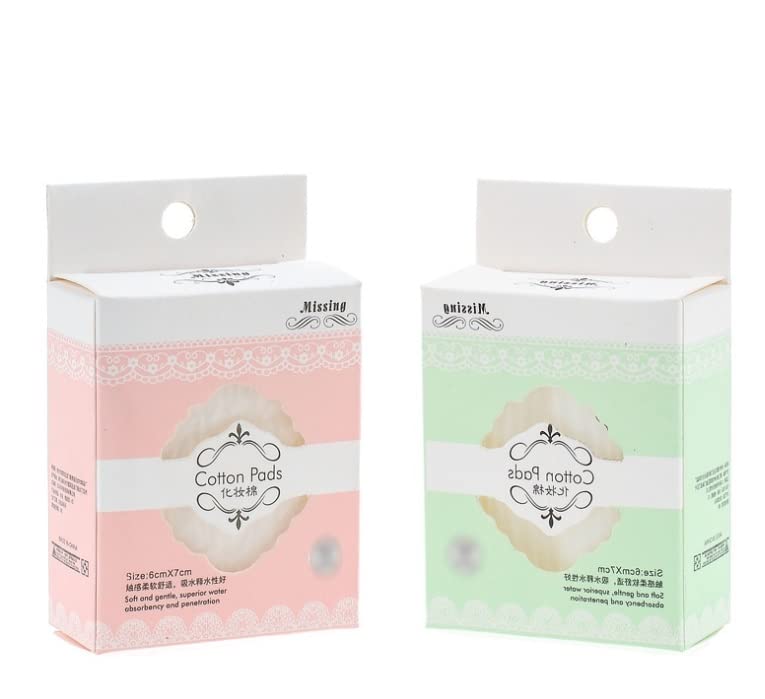 MAPPERZ 80-Pack Natural Square Cotton Pads | Double-Sided Water-Saving Soft Makeup Remover Pads | Gentle Facial & Eye Makeup Removal | Eco-Friendly Cosmetic Cotton Puffs for Daily Skincare & Travel