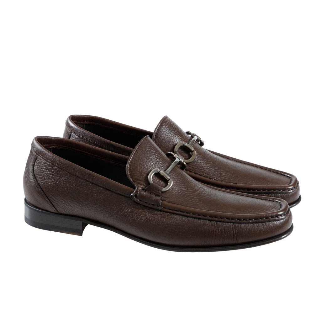 Premium HENRY SARTORIAL Genuine Deerskin Moccasin Shoes for Men - Soft Brown Leather Slip-On Loafers - Comfortable Indoor/Outdoor Casual & Driving Shoes for Everyday Wear