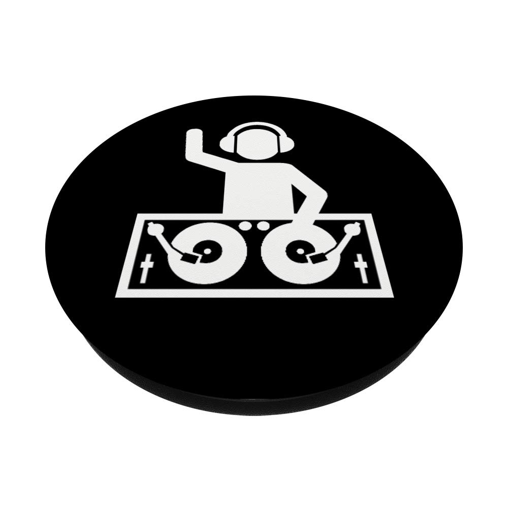 DJ Turntable PopSockets Phone Grip & Stand - Swappable Phone Accessory for DJs, Music Lovers & Tech Enthusiasts | Perfect for Mixing, Live Performances & Mobile DJ Setup