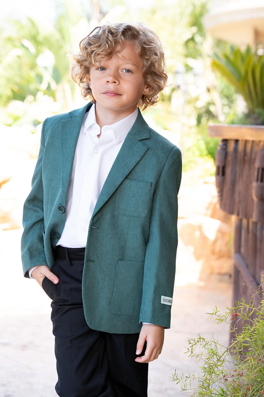 Gioberti Kids & Boys Corduroy Blazer Jacket - Stylish Formal Wear for School, Parties & Special Occasions