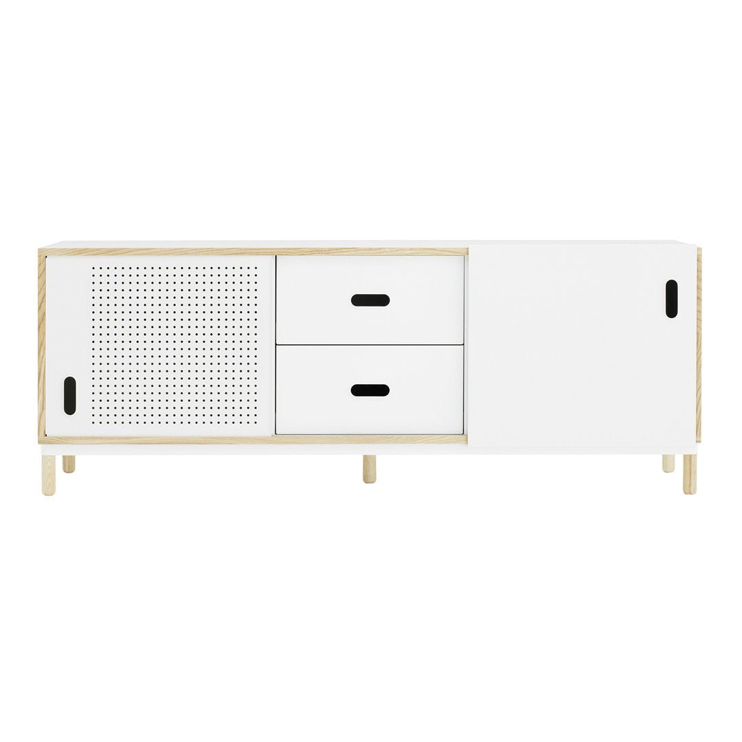 Modern Kabino Sideboard with 4 Drawers - Mid-Century Buffet Cabinet for Dining Room, Living Room & Entryway Storage
