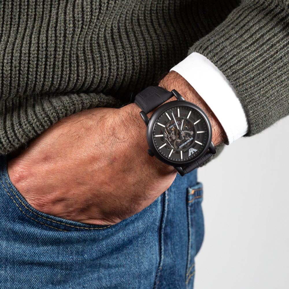 Emporio Armani AR60008 Automatic Watch for Men - Luxury Stainless Steel Chronograph with Date Display | Perfect for Business, Formal Events & Everyday Wear