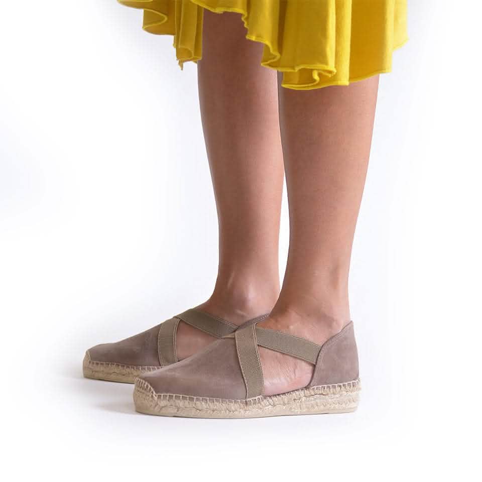 Women's Plain Suede Leather Wedge Espadrilles - Comfortable Casual Summer Shoes for Beach, Vacation & Everyday Wear | Enar A