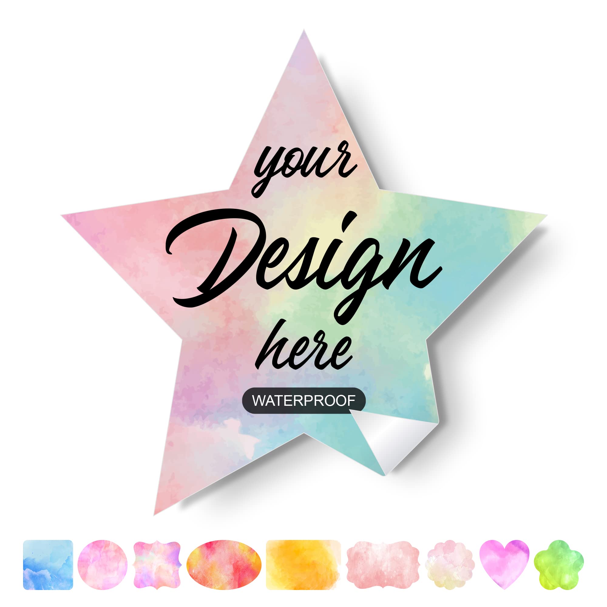 Custom Personalized Stickers & Labels - Create Your Own Design with Logo, Text, or Image - 100 Pack (6