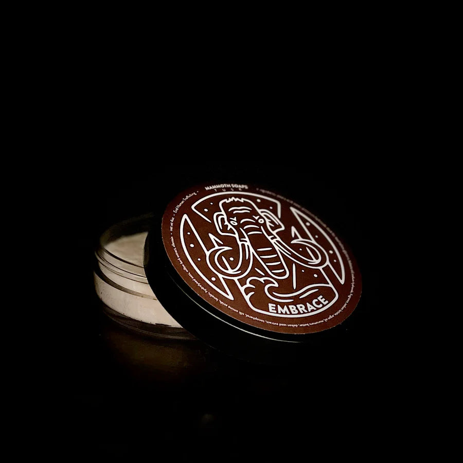 House of Mammoth EMBRACE Shaving Soap for Men - Premium Luxury Shaving Cream with Natural Ingredients for Smooth, Irritation-Free Shave - Perfect for Daily Grooming & Gift Sets