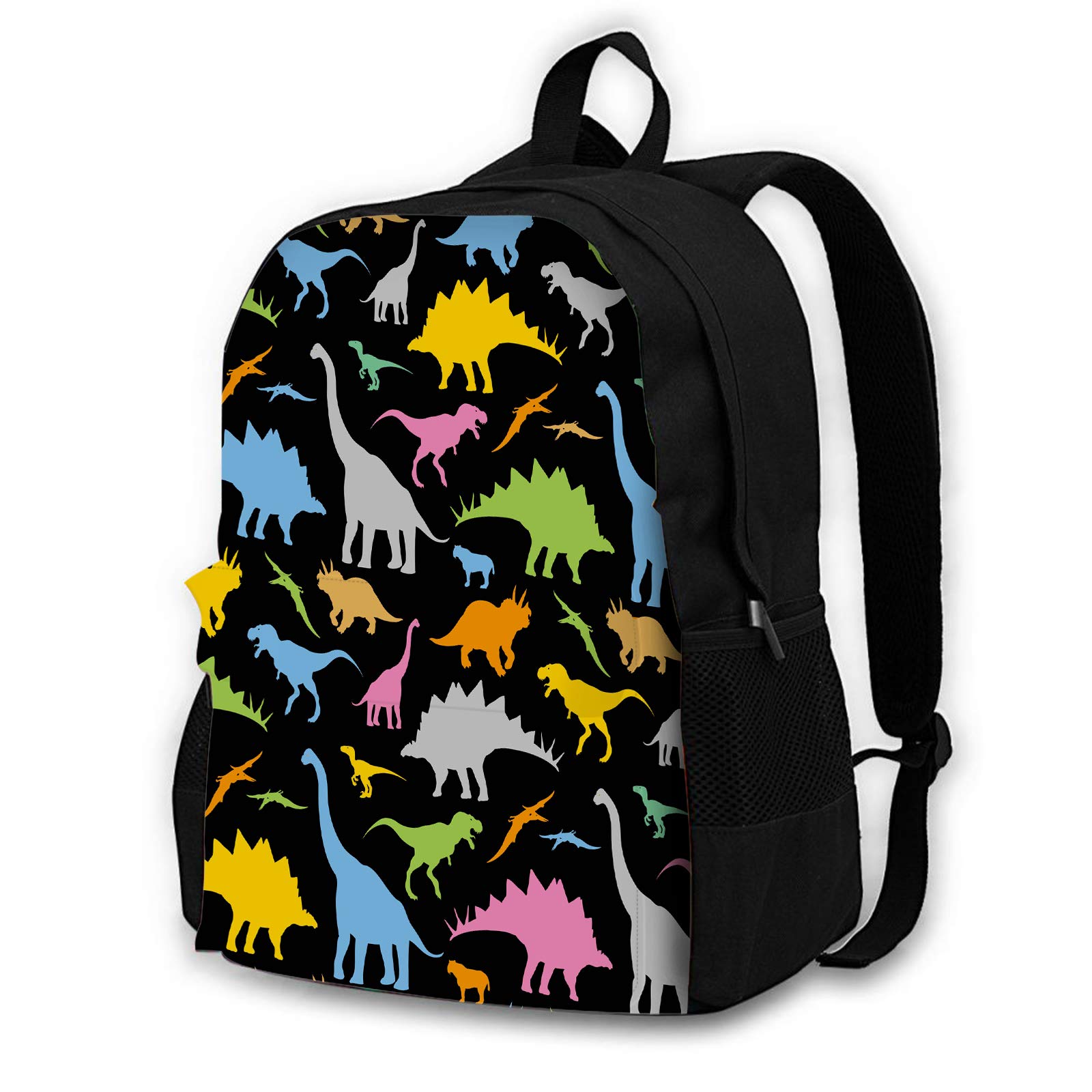 Swono Dinosaur Print Laptop Backpack for Men & Women - 17 Inch Waterproof Travel Backpack with USB Charging Port - Perfect for Work, School, College & Outdoor Adventures