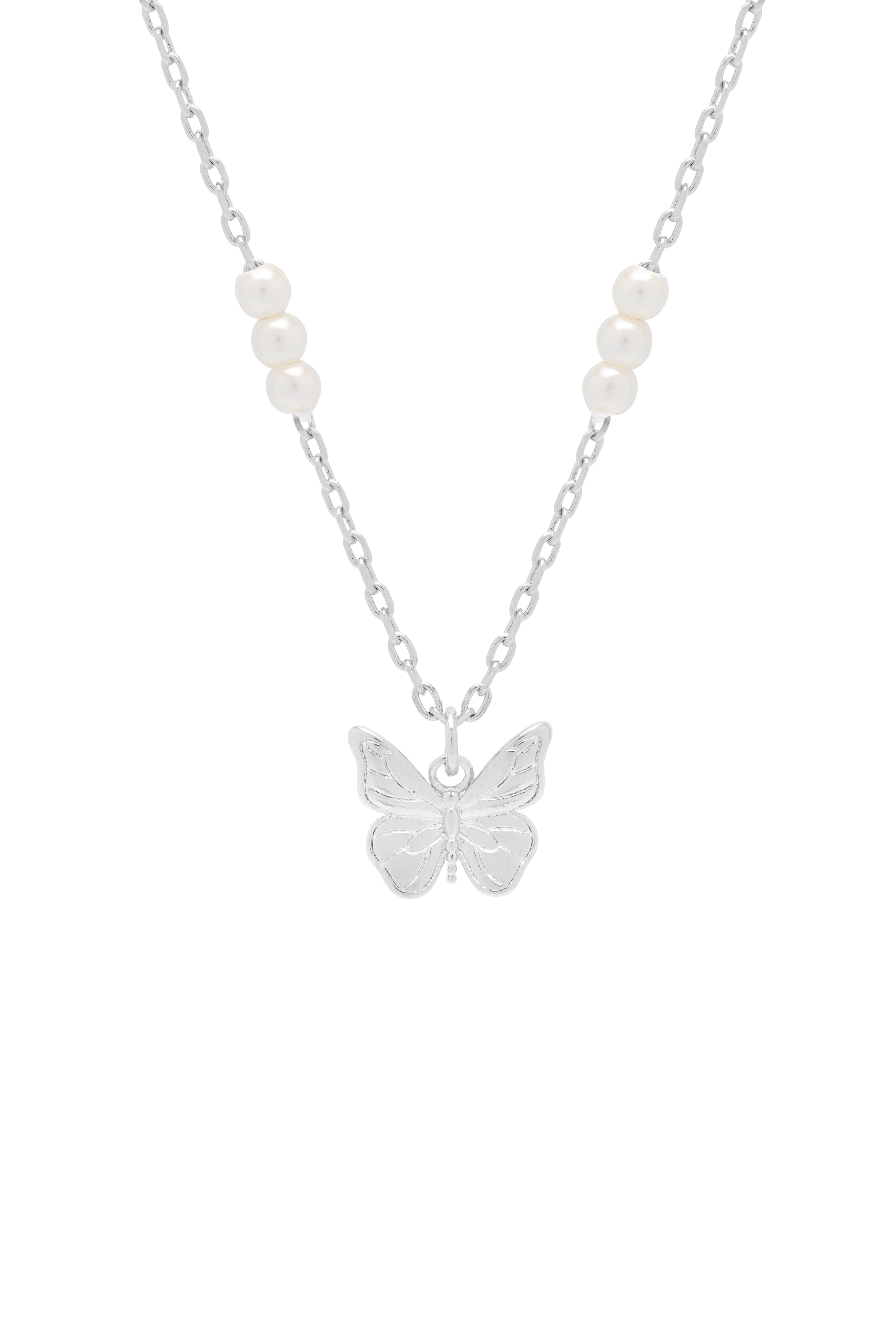 Elegant Pearl Butterfly Pendant Necklace for Women - 18K Gold Plated Jewelry Gift for Birthday, Anniversary & Valentine's Day - Perfect for Parties, Weddings & Special Occasions