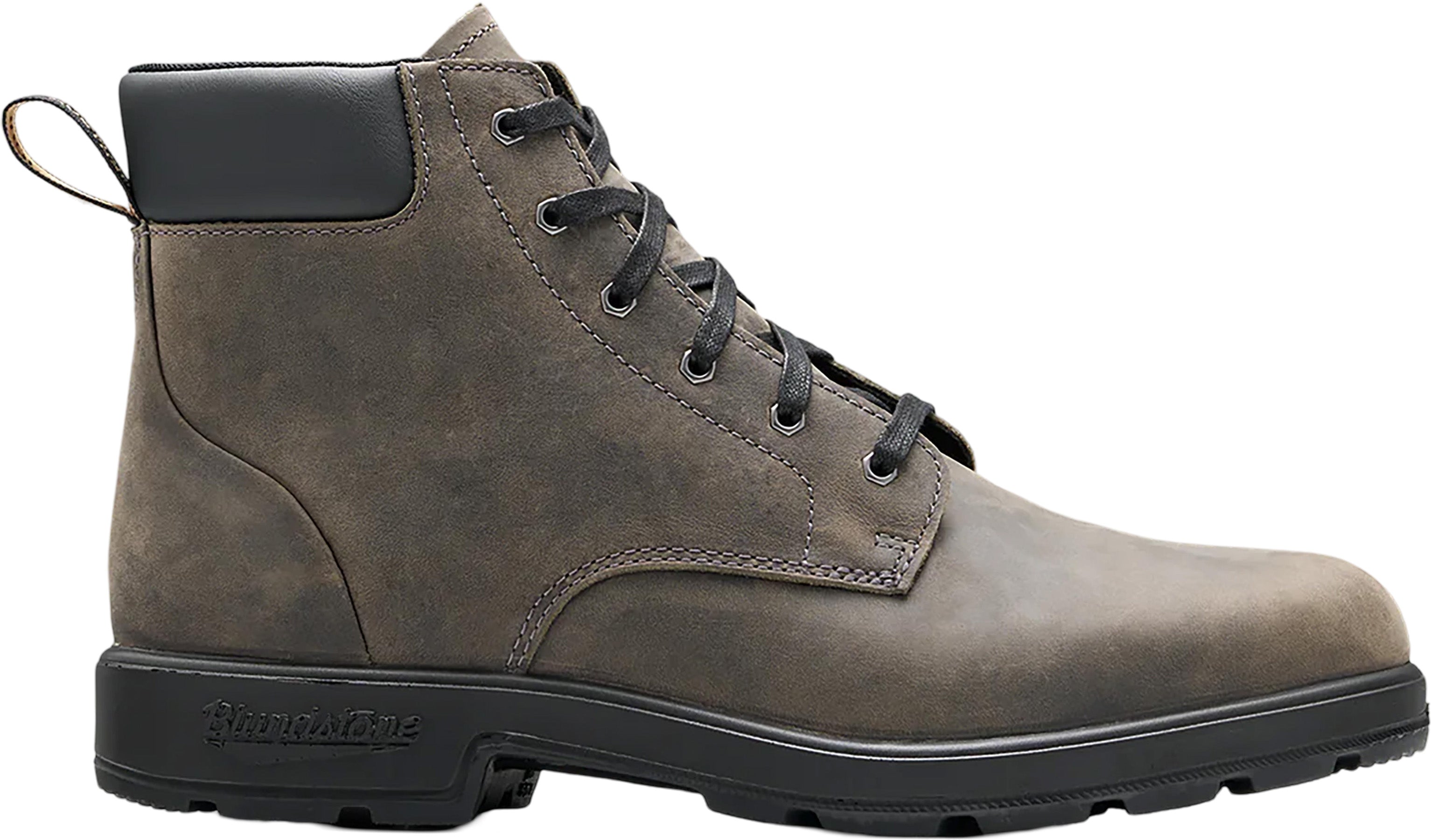 Original Rustic Black Lace Up Boots for Men & Women - Stylish Unisex Leather Ankle Boots for Outdoor, Hiking & Casual Wear