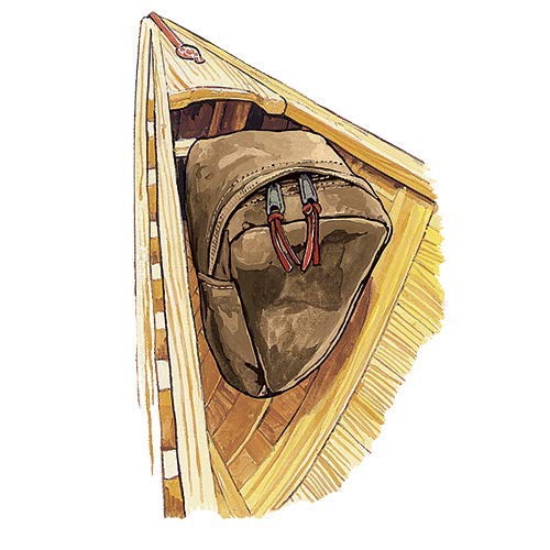 **Handmade Canoe Bow Bag - Waterproof & Durable Storage for Canoeing, Camping & Outdoor Adventures - Crafted in Duluth, Minnesota**