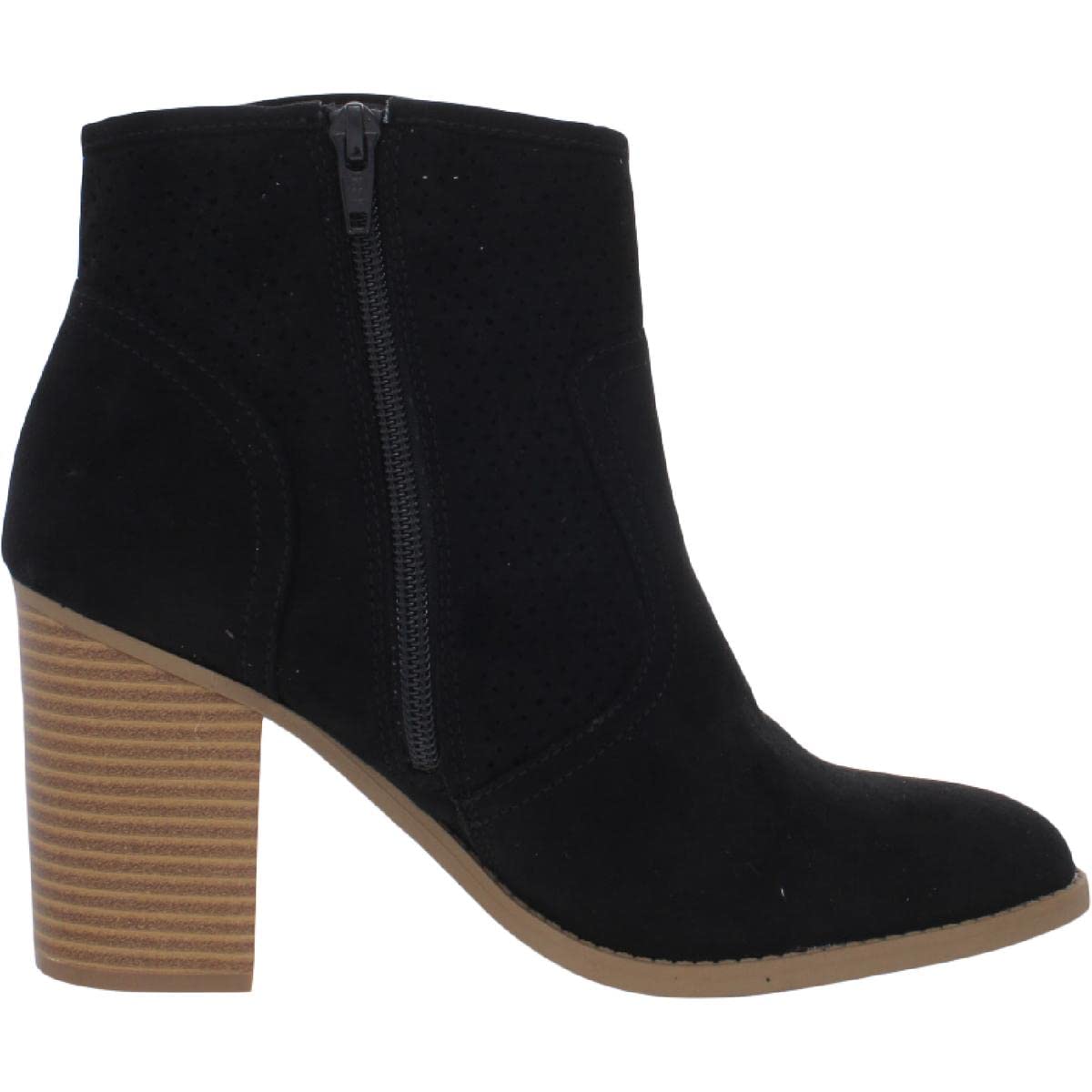 Sun & Stone Women's Adrien Perfed Booties - Black Size 10 for Casual Outings