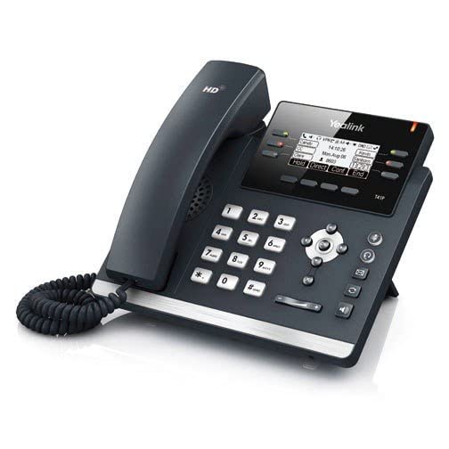 Yealink SIP-T41P Ultra-Elegant IP Phone with PoE Support (Power Adapter Sold Separately) - Ideal for Office VoIP Communication & Business Call Centers