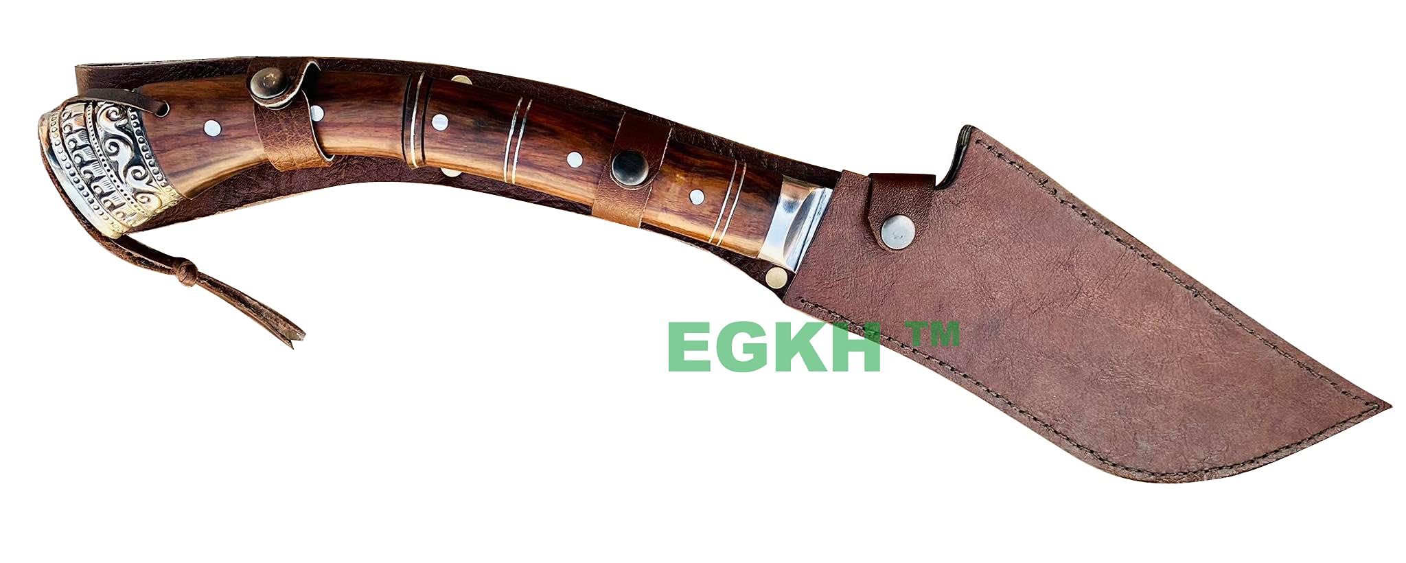 Handmade Forged Viking Axe with Etched Handle & Leather Case - Custom Rosewood Handle, Carbon Steel Camping Hatchet for Outdoor Adventures, Bushcraft & Survival