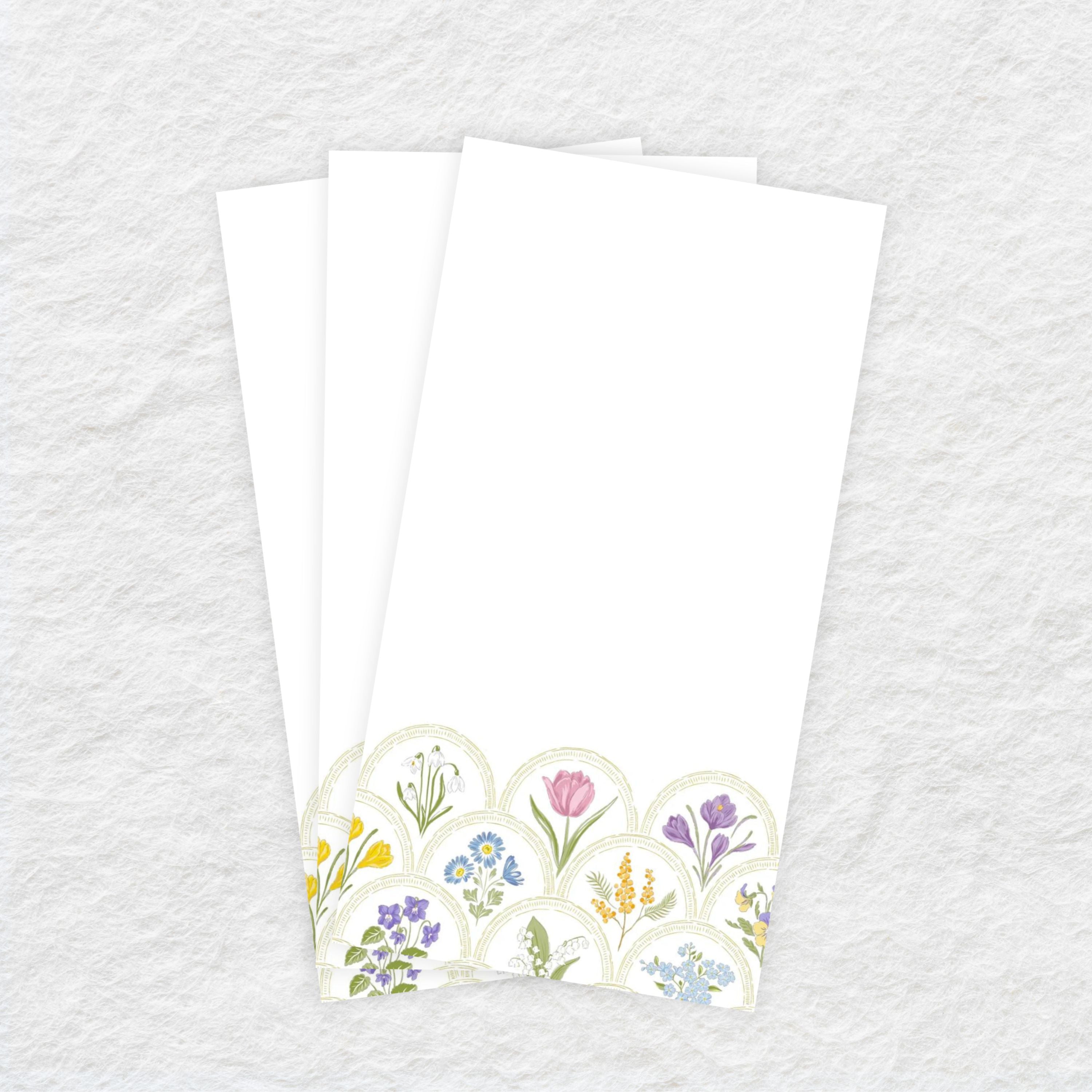 Premium Disposable Linen-Like Paper Guest Towels - 16 Pack Floral Design | Soft & Absorbent for Bathroom, Kitchen, Parties & Events