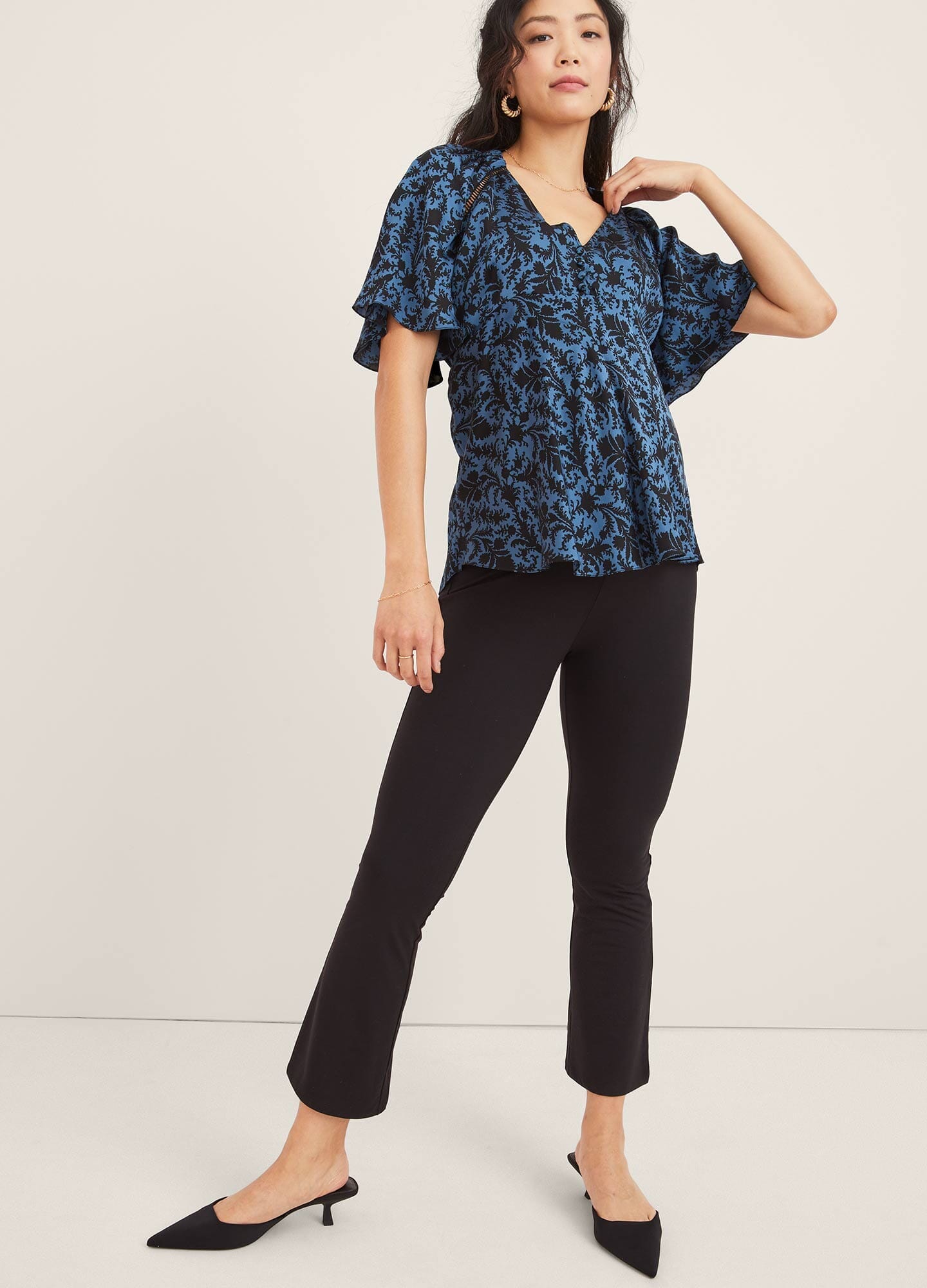 The Ultimate Before, During & After Crop Flare - Perfect for Yoga, Running & Outdoor Activities | High-Waisted Comfort & Support