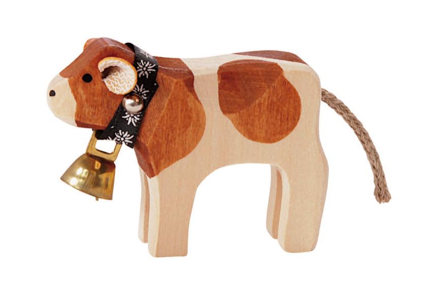 Marc Trauffer Traditional Swiss Cows Figurine - Authentic Swiss Decor for Home & Office - Perfect for Farmhouse, Alpine, and European Style Decorations