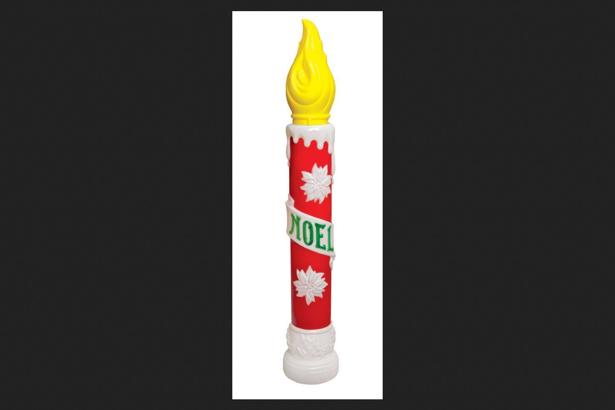 General Foam C5030AC 40-Inch Blow Molded Noel Christmas Candle - Outdoor Holiday Decor for Yard, Porch, and Festive Seasonal Displays
