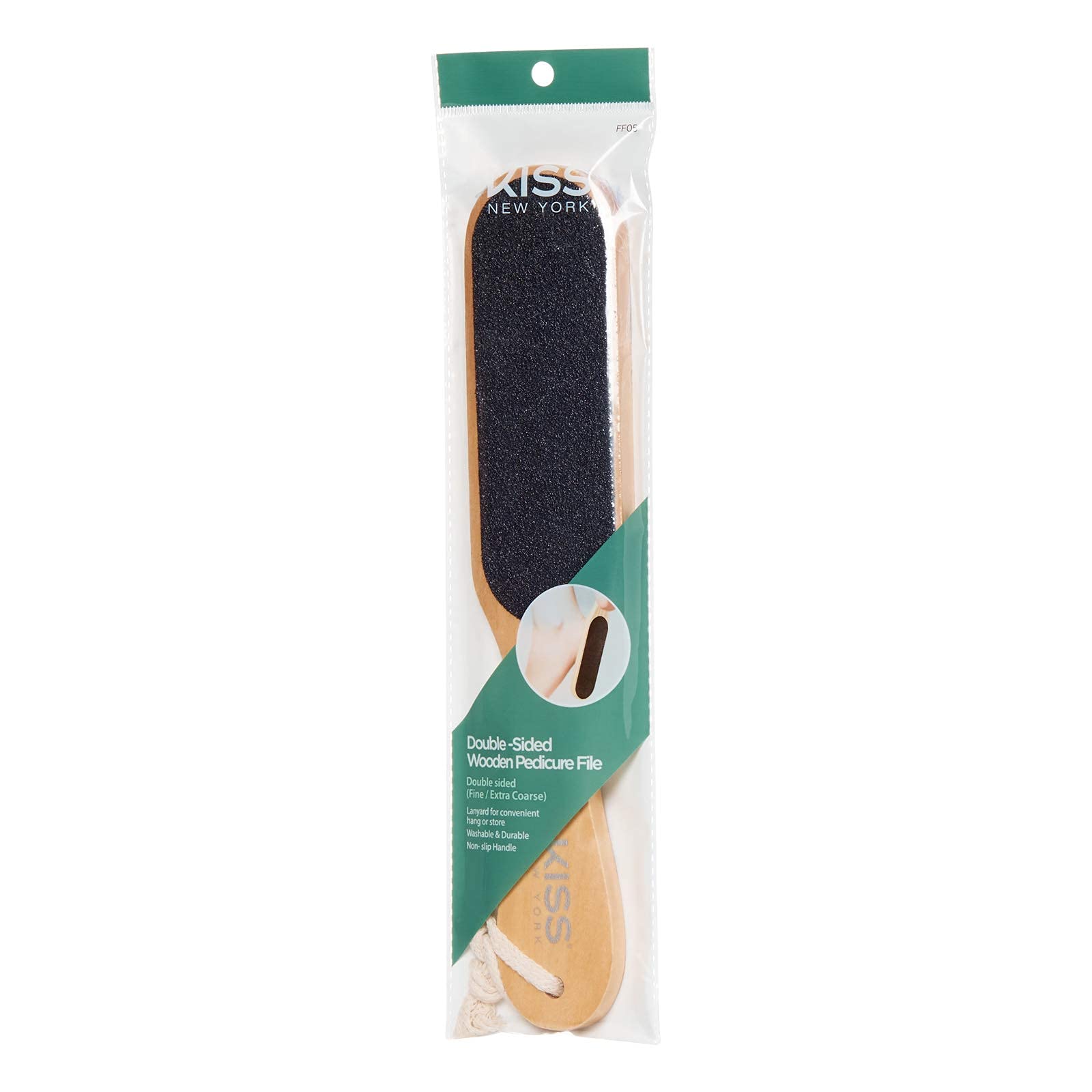 Premium Double-Sided Wooden Pedicure File - Smooth & Coarse Grit for Professional Nail Care - Perfect for Home Spa, Salon Use & Travel Manicure Kit