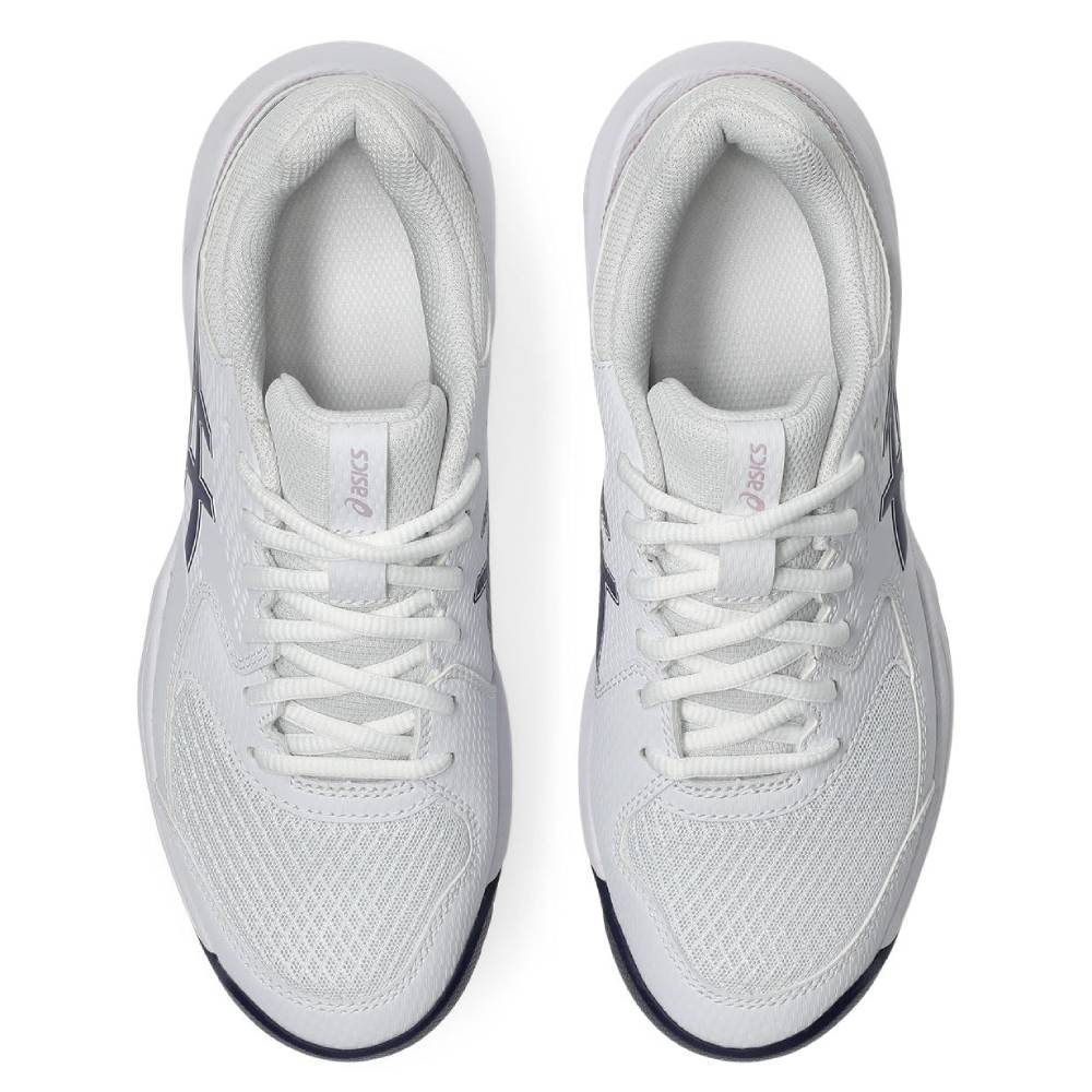 ASICS Gel Dedicate 8 Wide Women's Tennis Shoes - White/Indigo Fog - Comfort & Support for Court Performance | Perfect for Tennis, Pickleball & Casual Wear