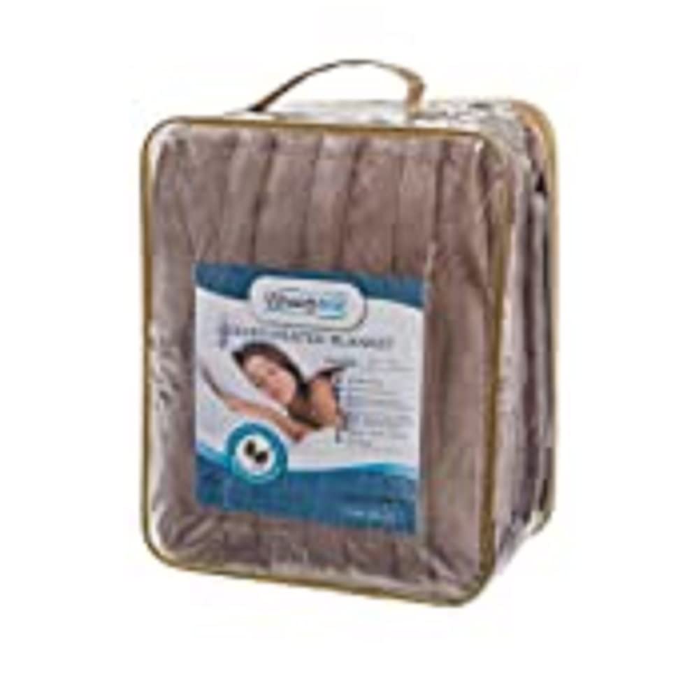 Beautyrest Electric Heated Blanket for Winter - Fast Heating, Auto Shut Off, Zero EMF, 10 Heat Settings, UL Certified, Ivory King Size 90