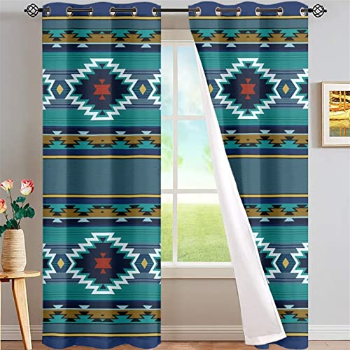 Aztec Pattern Navy Blue