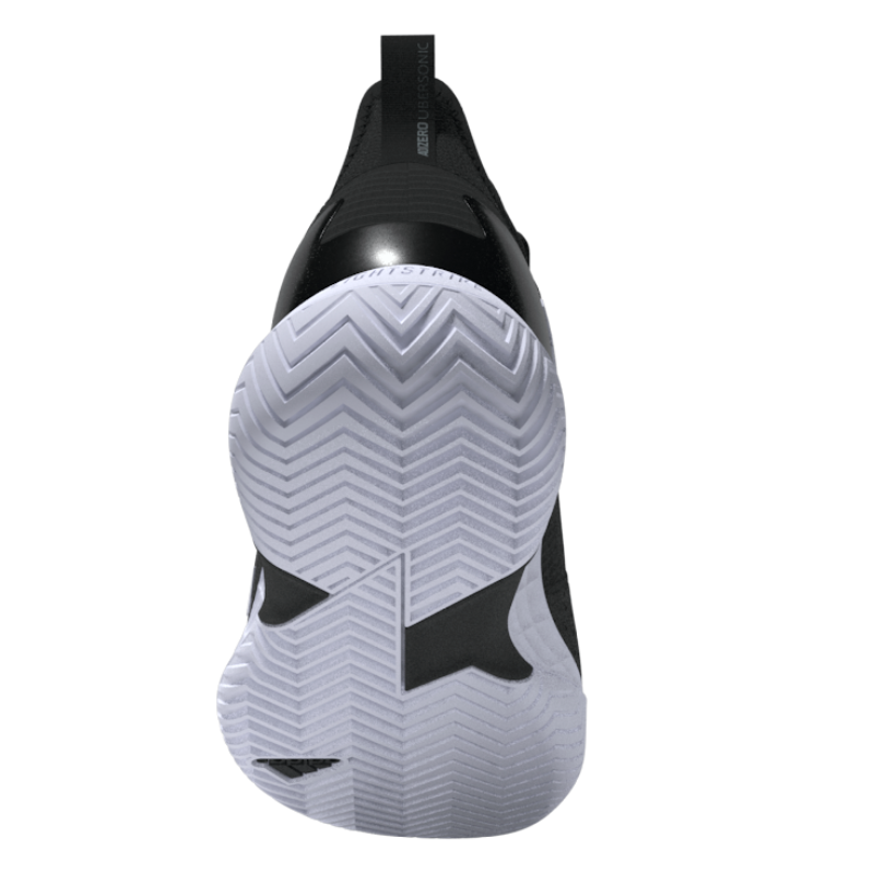Adidas Adizero Ubersonic 4.1 Men's Tennis Shoes - Lightweight Performance Court Shoes for Men in Core Black/White/Grey | Perfect for Competitive Tennis Matches & Training Sessions