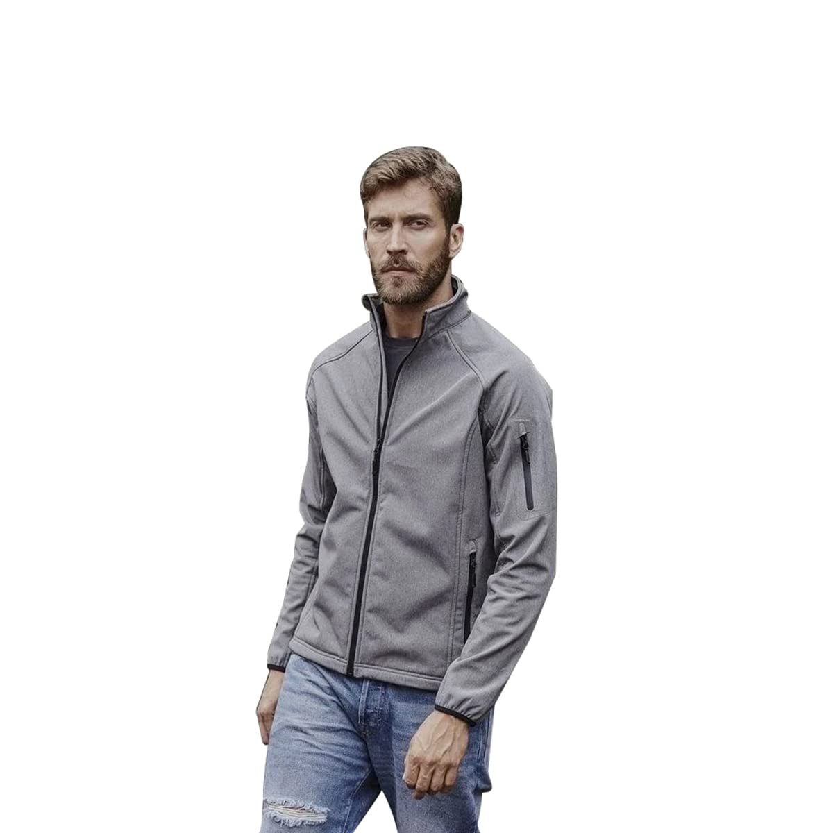 Men's Performance Softshell Jacket - Windproof & Water-Resistant Outdoor Jacket for Hiking, Running & Winter Sports