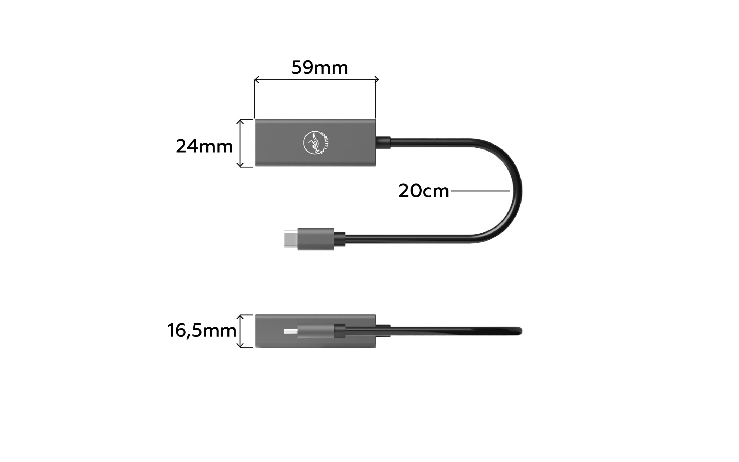 USB-C to RJ45 Ethernet Adapter - 10/100/1000 Mbps Gigabit LAN Converter for MacBook Pro/Air, iPad Pro/Air, Surface Pro 9, XPS 13, HP, Lenovo - Fast Wired Internet Connection for Home Office, Gaming & Video Conferencing