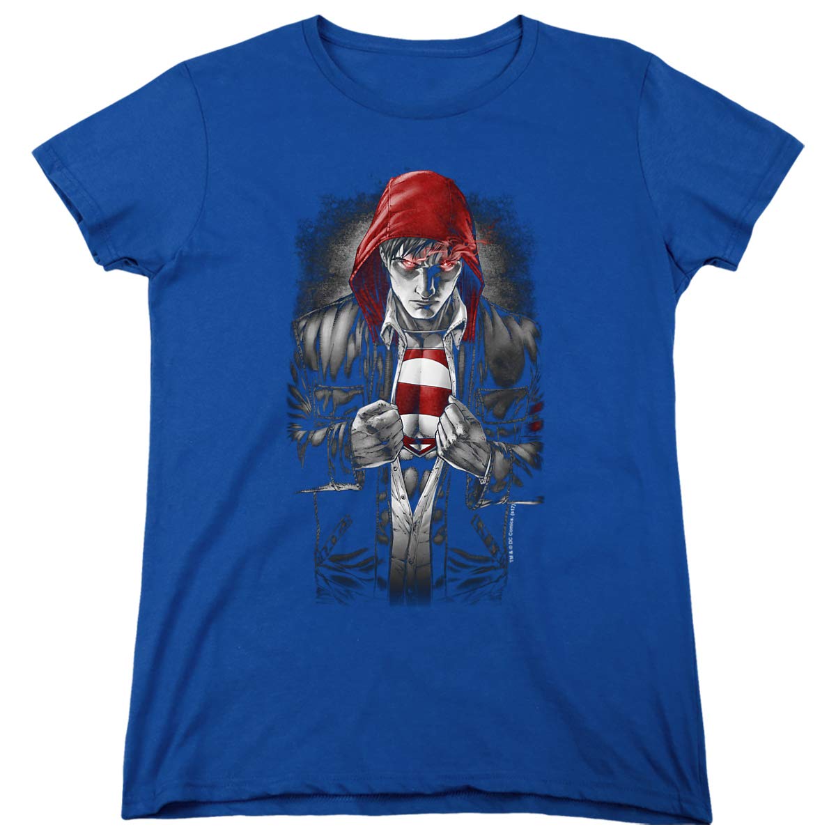 Superman Earth One Graphic T-Shirt for Women - Soft Cotton Tee with Superhero Design - Perfect for Casual Wear, Cosplay & Superhero Fans
