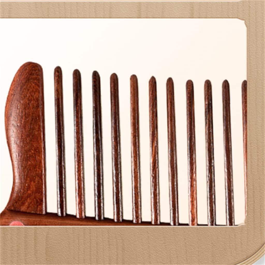 Portable Comb and Mirror Set - Perfect Gift for Hair Care, Long & Short Hair - Home & Travel Use - Personal Grooming Essential for Women & Men