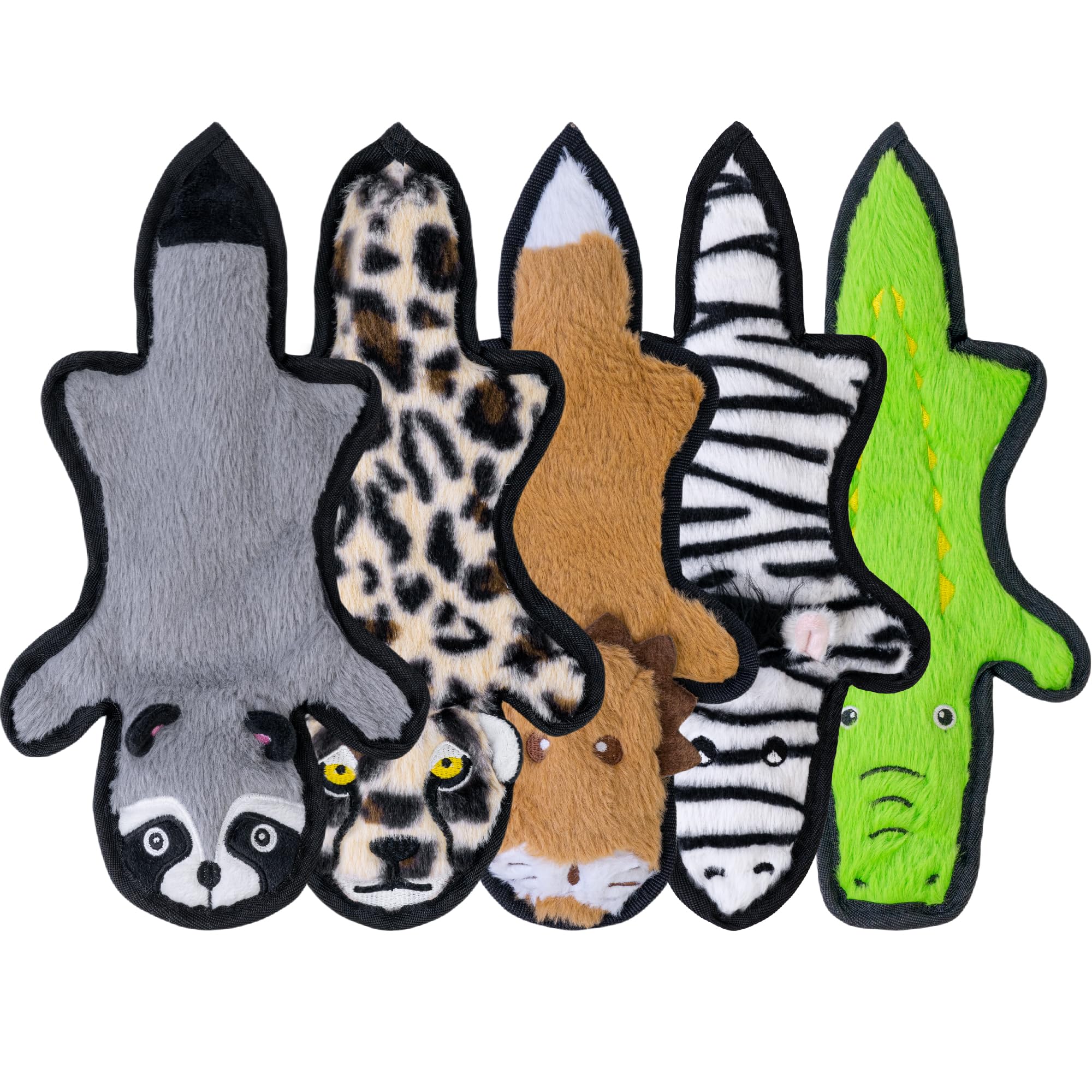 SHARLOVY Durable No-Stuffing Dog Toys with Crinkle & Squeaky Sounds - 6-Layer Tough Chew Toys for Aggressive Chewers, Puppy Teething - Long-Lasting Plush Toys for Small, Medium & Large Breed Dogs - Perfect for Playtime, Training & Anxiety Relief
