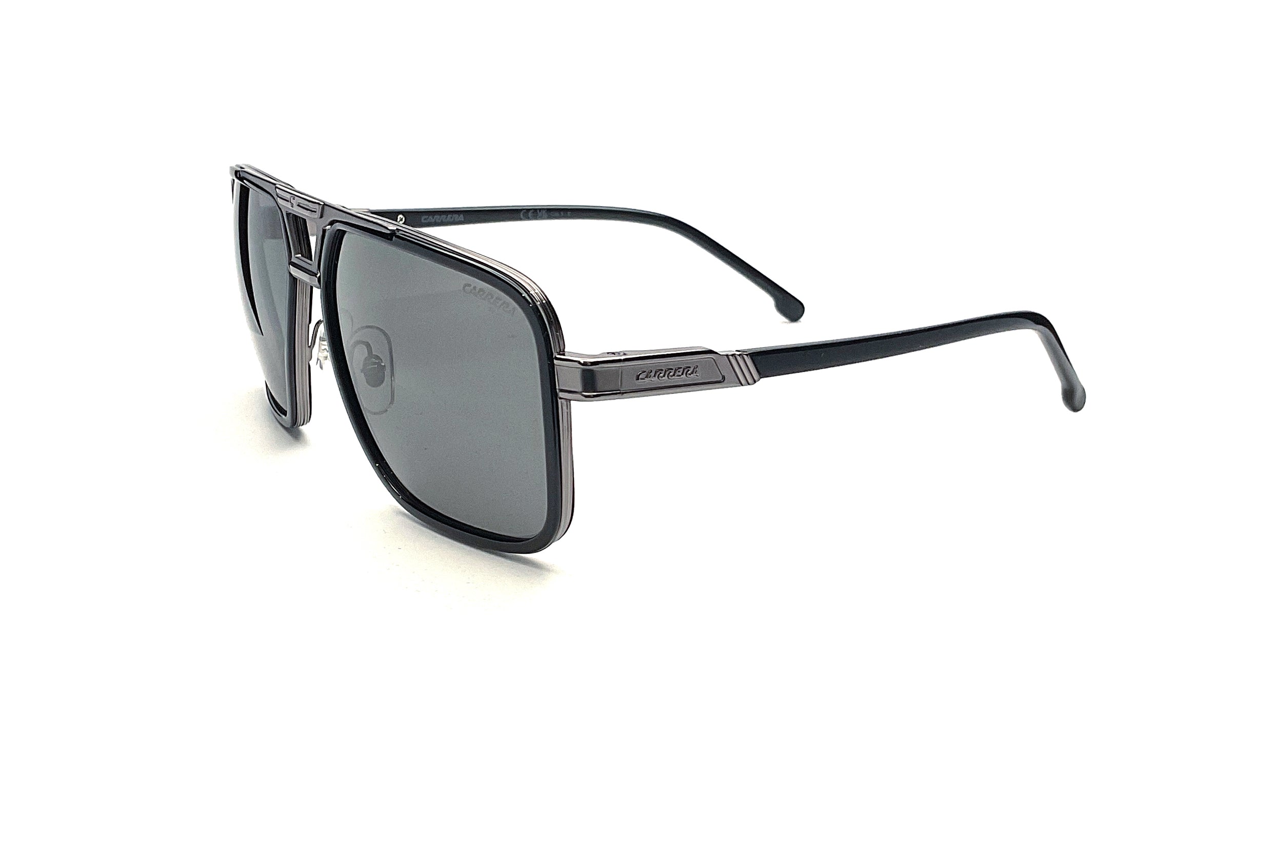 Carrera 1071/S Sunglasses - Black Dark Ruthenium Frame for Men & Women | UV Protection, Fashion Eyewear for Driving, Outdoor & Daily Use