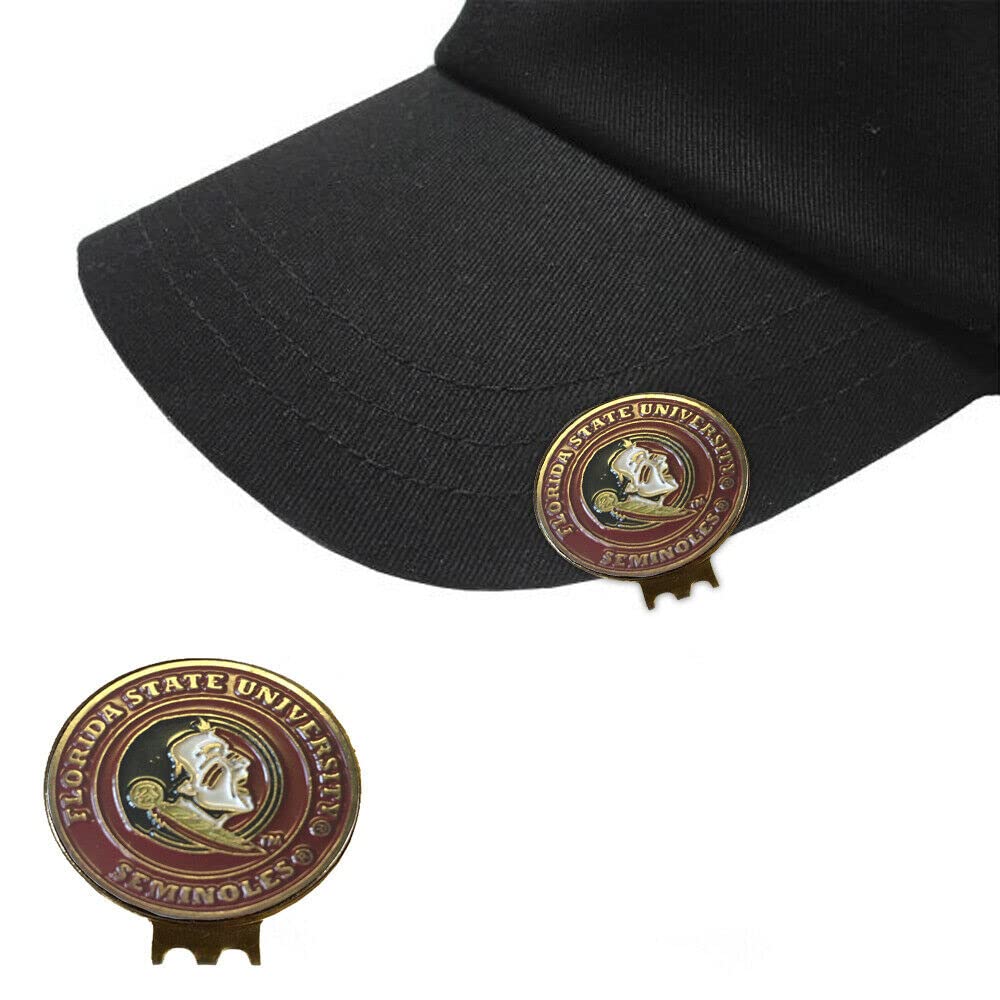 Premium Stainless Steel Magnetic Golf Hat Clip with 2 Double-Sided Ball Markers - Secure Cap Attachment for Golfers - Perfect for Course Play & Practice Sessions