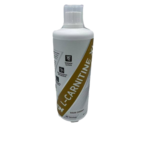 Dorian Yates Liquid L-Carnitine XL - Sour Cherry Flavor, 1000ml | Pre-Workout Energy Booster for Weight Loss & Fitness | Ideal for Gym, Cardio & Endurance Training