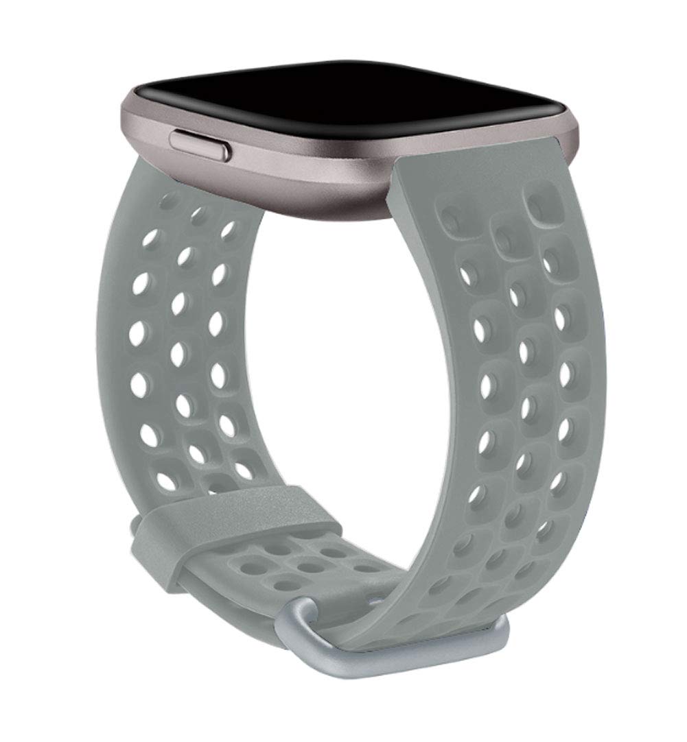 Breathable Sport Replacement Bands Compatible with Fitbit Versa 2/Versa/Versa Lite - Adjustable Wristbands for Women & Men (Small/Large) - Perfect for Running, Gym Workouts & Daily Fitness Tracking