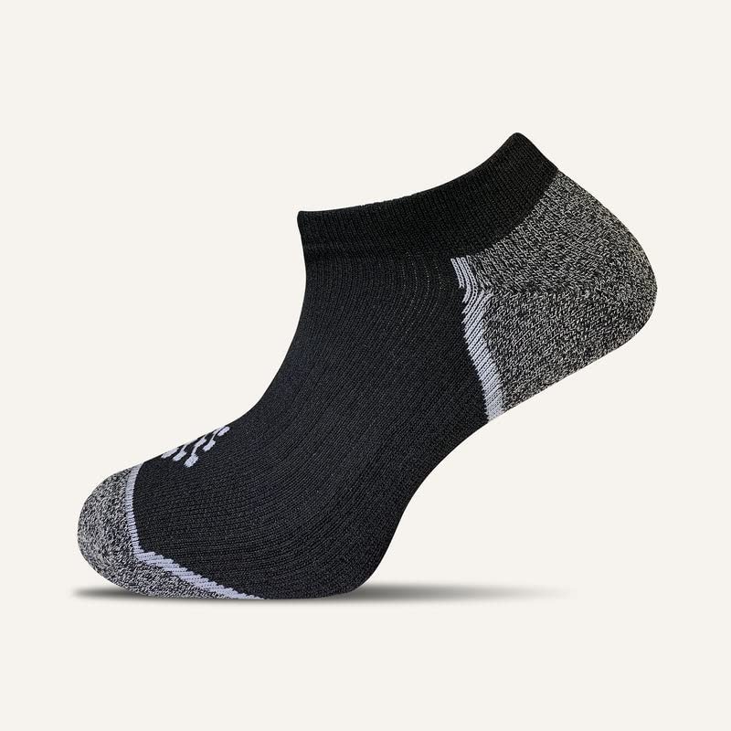Men's Ankle Compression Socks - 3 Pairs Moisture-Wicking Sport Socks with Infrared Technology for Running, Gym & Daily Wear