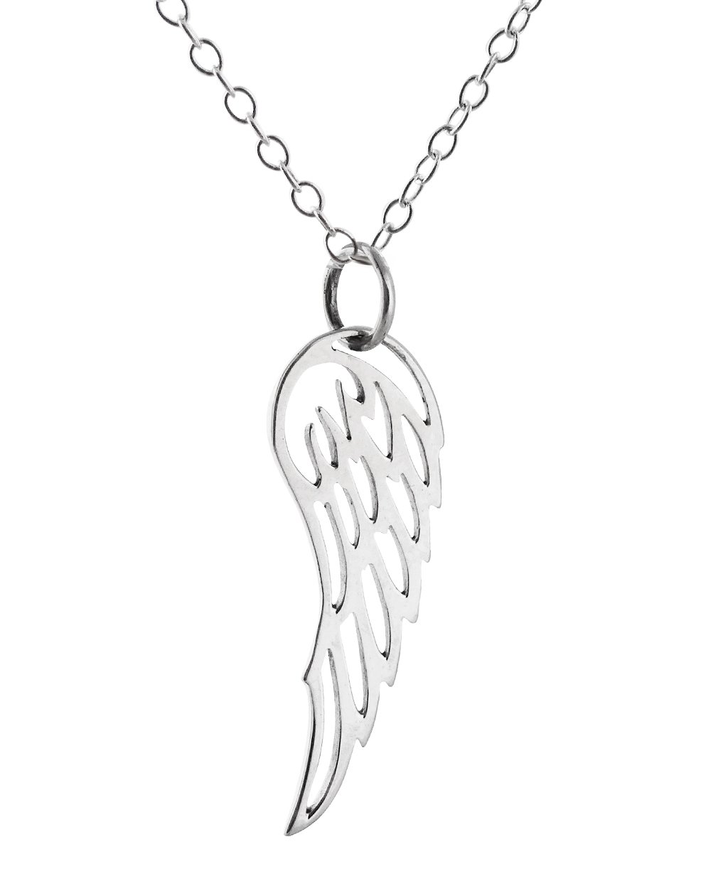 FashionJunkie4Life Sterling Silver Angel Pendant Necklace for Men & Women - Perfect for Gifts, Daily Wear & Spiritual Protection