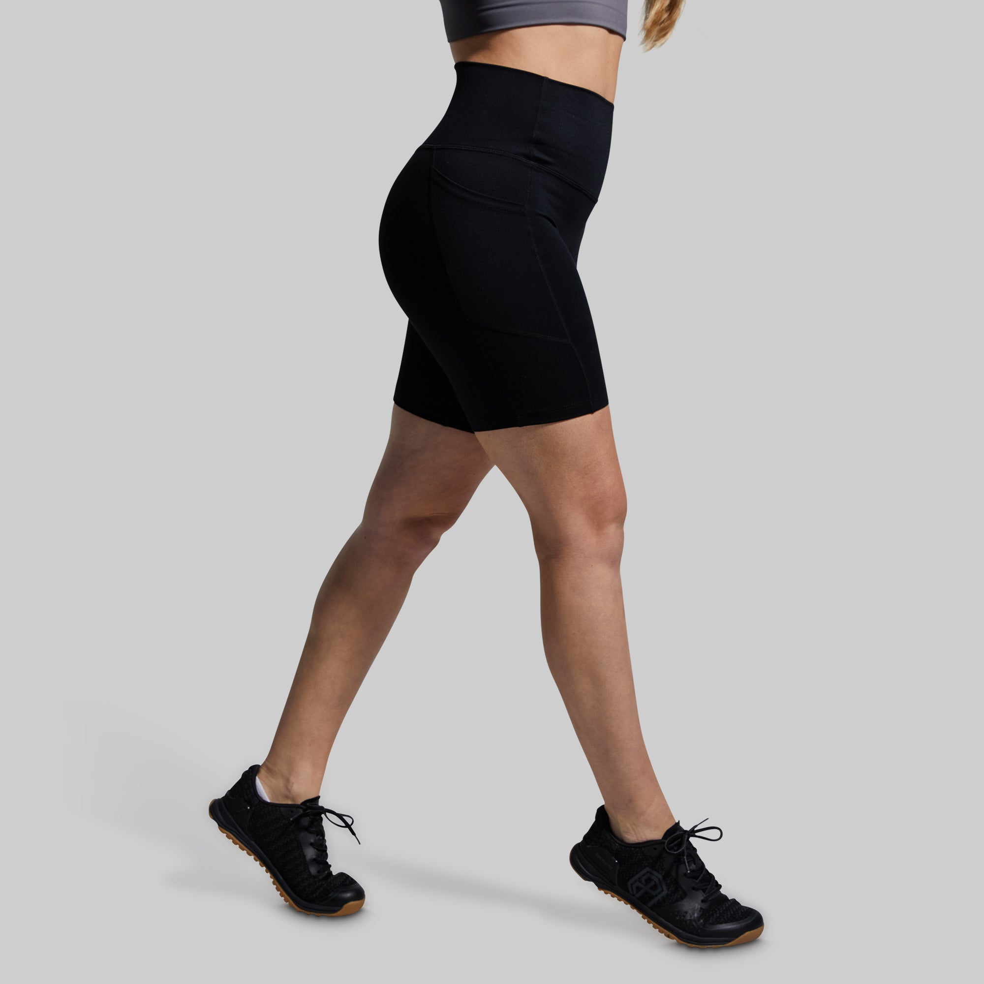 Tempo Biker Shorts for Women - High Waist Cycling Shorts Black - Perfect for Gym, Running, Yoga & Outdoor Sports