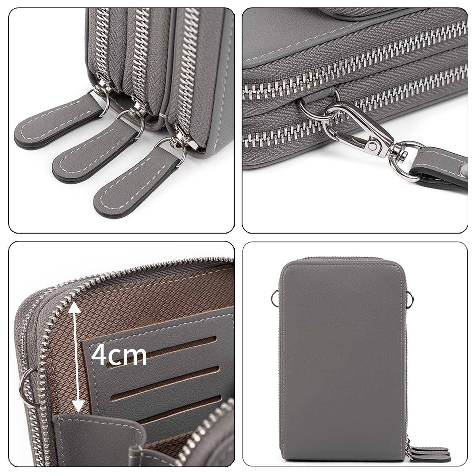 Pearl Angeli RFID Blocking Small Crossbody Bag for Women - Mini Phone Wallet Purse with Adjustable Shoulder Strap | Perfect for Travel, Shopping & Everyday Use